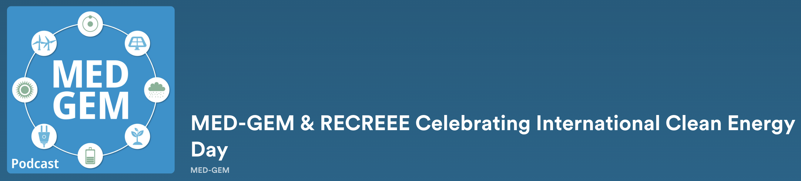 Listen to the first MED-GEM Podcast