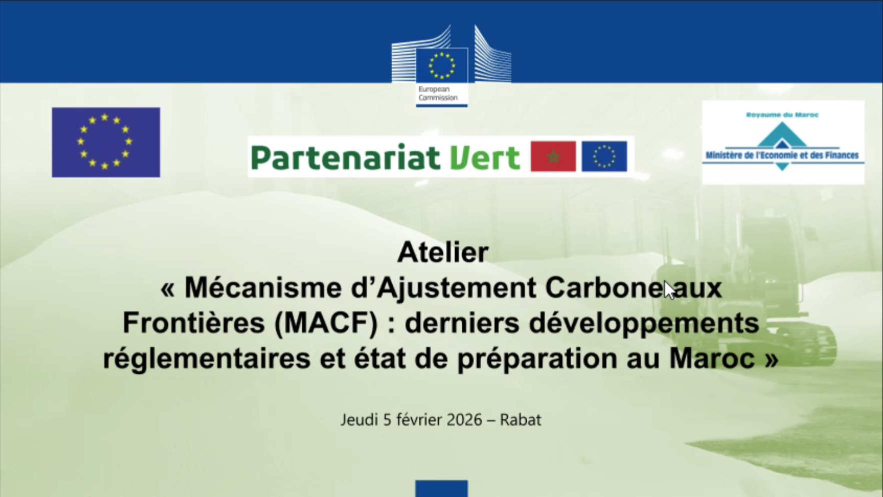 CBAM in Morocco: A Strategic Workshop to Move from the Transitional Phase to Operationalisation