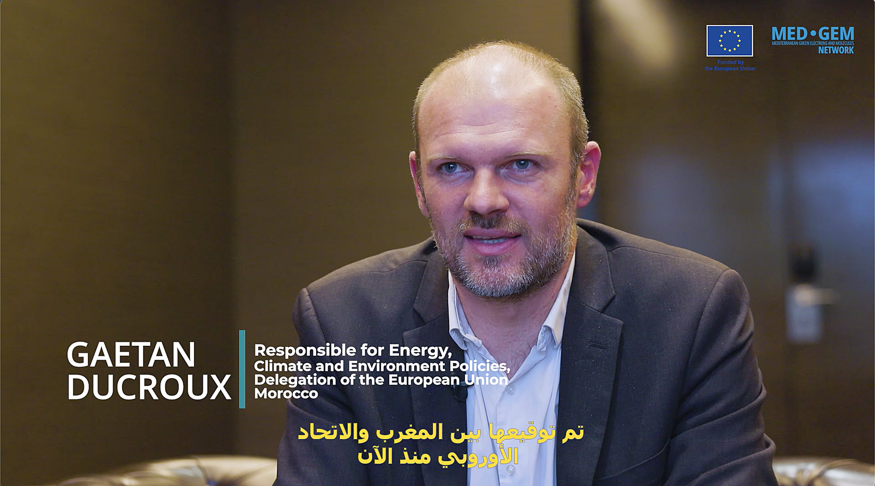 Gaetan Ducroux interviewed at the National Consultation Workshop, Rabat