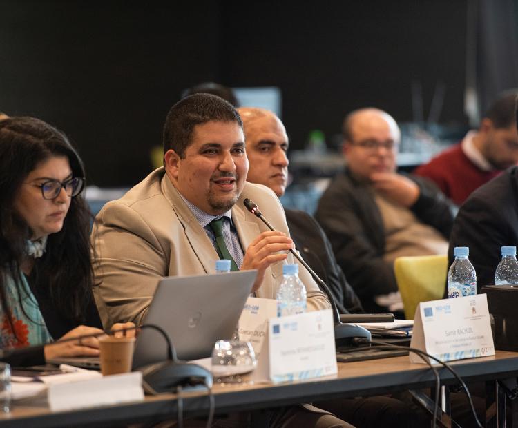 Samir Rachidi speaking at the National Consultation Workshop (Rabat, 12/12/2023)