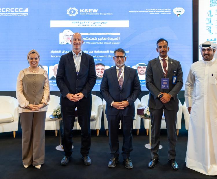 Speaking from the 5th UfM Energy and Climate Business Forum during Kuwait Sustainable Energy Week, Frank Wouters, Director of the EU-funded MED-GEM Network,