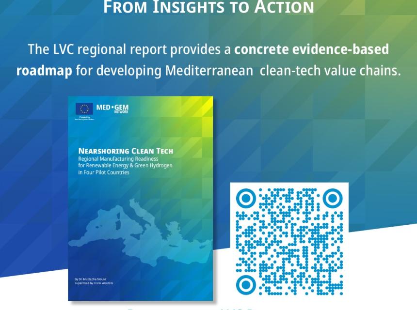 MED-GEM Network’s new “Nearshoring Clean Tech – Local Value Creation (LVC) regional analysis” 
