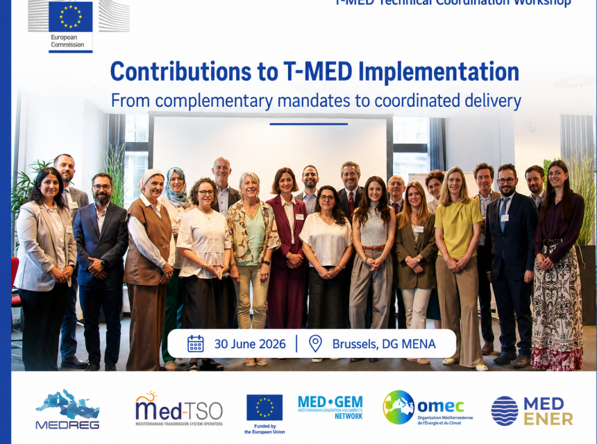 Regional Energy Partners Convene in Brussels to Move T-MED from Strategy to Implementation